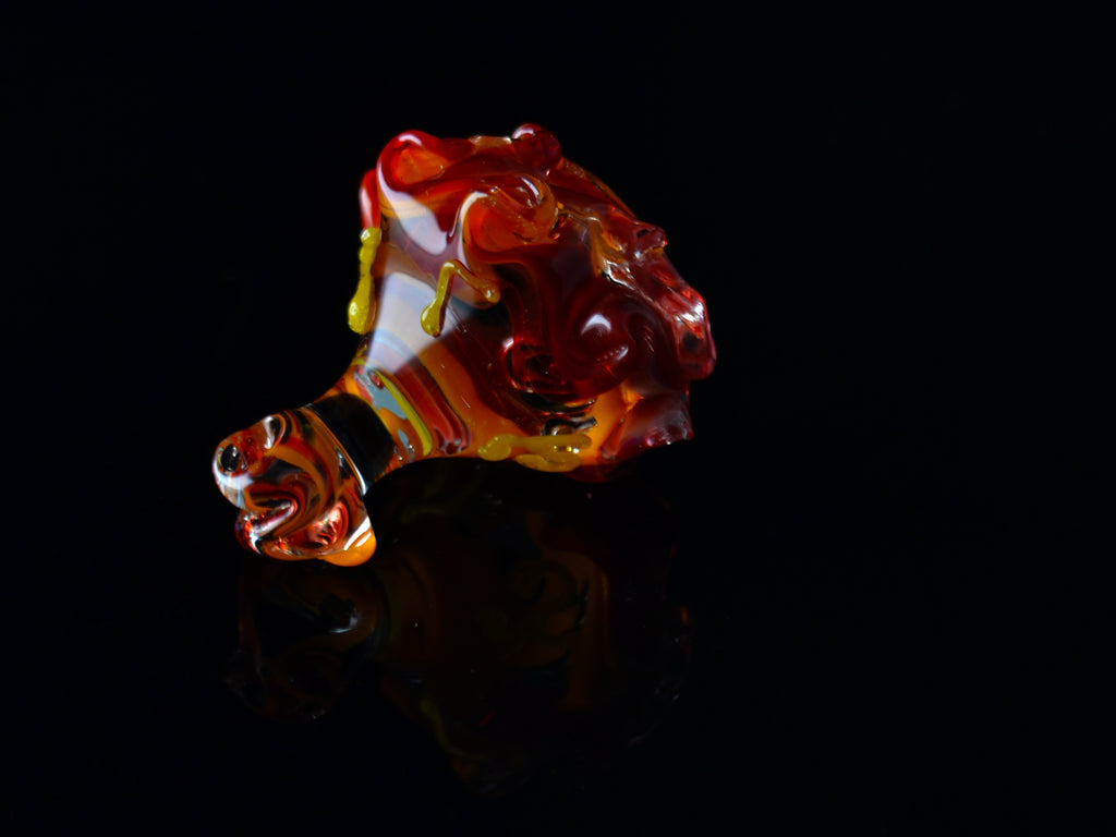 Glass Hanukkah Dreidel handmade in Jerusalem