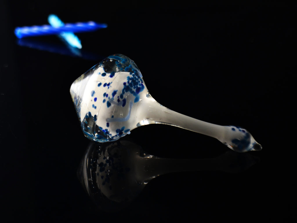 Glass Hanukkah Dreidel handmade in Jerusalem