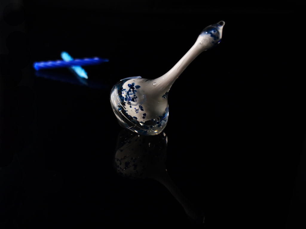 Glass Hanukkah Dreidel handmade in Jerusalem
