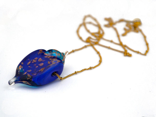 Victorian colbalt blue necklace