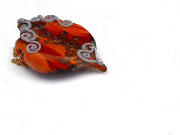 Victorian peach necklace with detailed design