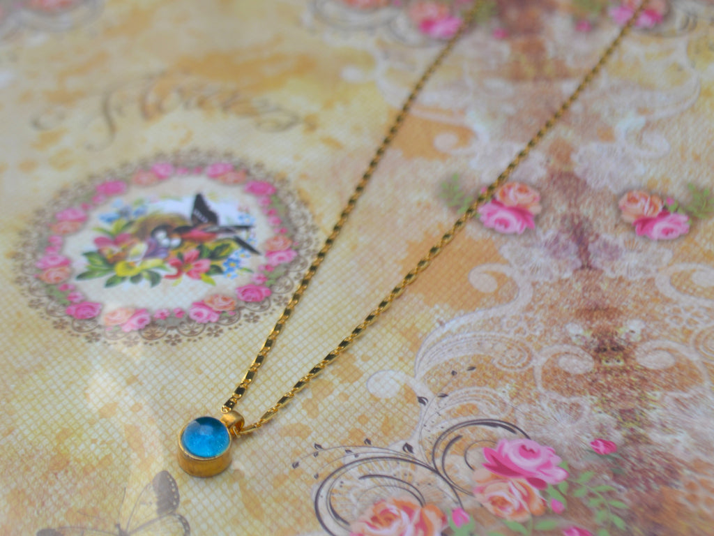 Pink dainty necklace