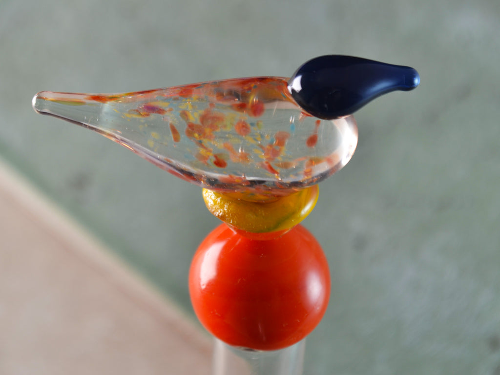A bird glass Mezuzha