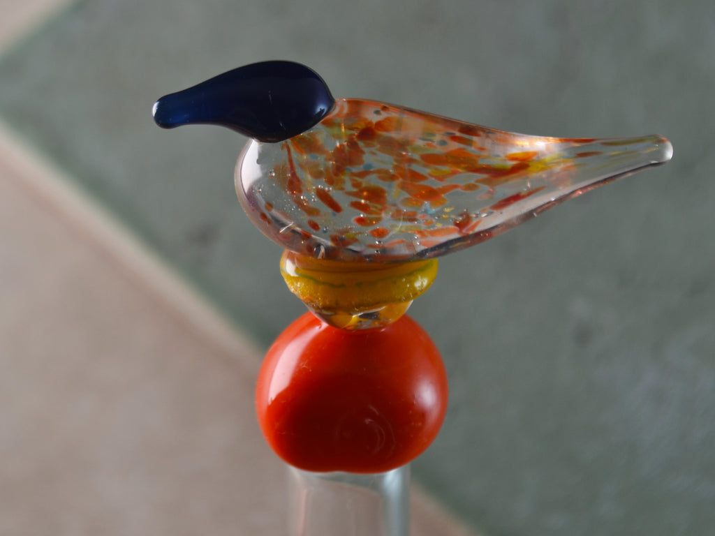 A bird glass Mezuzha