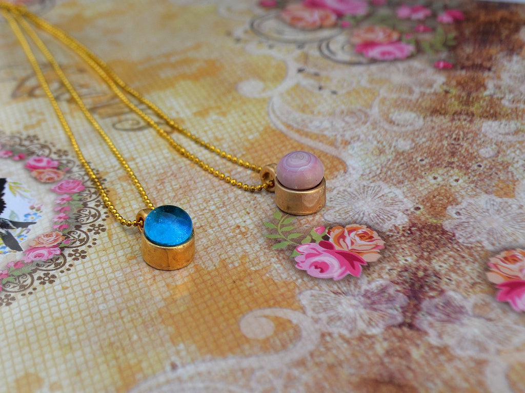 Pink dainty necklace